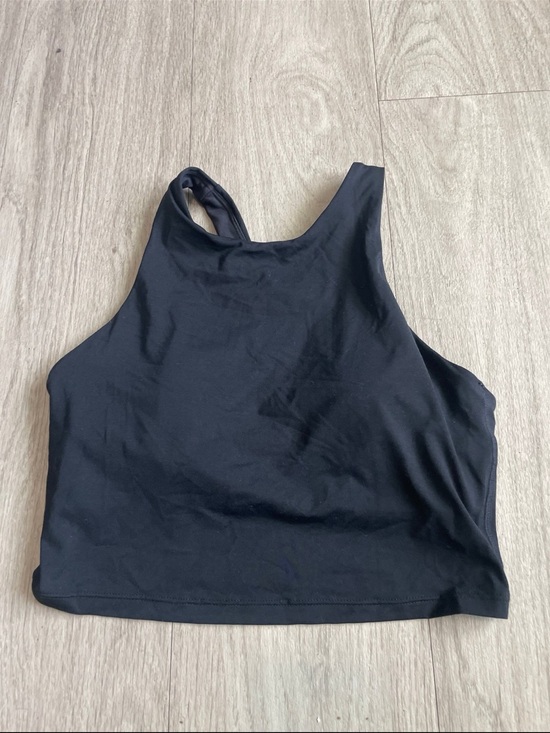 Athleta Tops - Athleta Black High-Neck Crop Top Tank